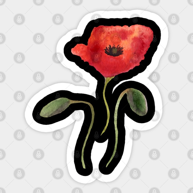 Poppy Sticker by Irina_Reznikova